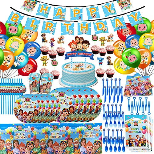 Details about / Cocomelon Birthday Party Supplies Set Cocomelon Party Decoration